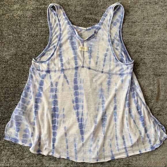 Kensie Performance Tie-Dye Tank Blue Lightweight - Picture 8 of 10